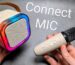 How to connect a mini karaoke machine to your phone?