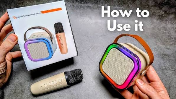 How to connect K12 wireless karaoke speaker?